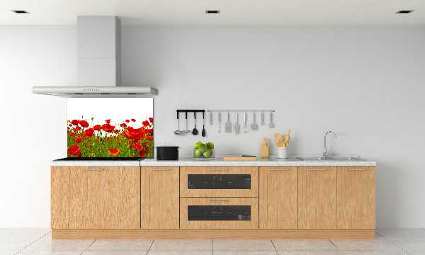 Küchen wandpaneel Feldmohn