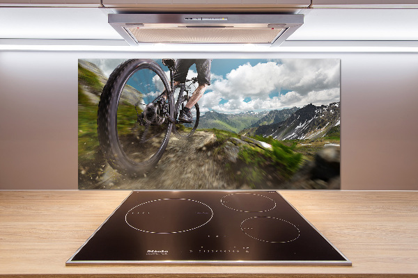 Küchen wandpaneel Mountainbiken