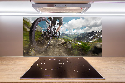 Küchen wandpaneel Mountainbiken