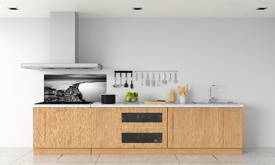 Glasrückwand für die küche Felsiger Strand