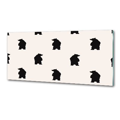 Platte für Küchenrückwand Bären