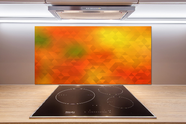 Glasrückwand für die küche Abstrakte Dreiecke