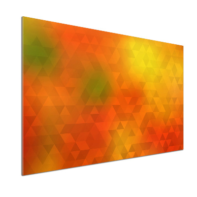 Glasrückwand für die küche Abstrakte Dreiecke