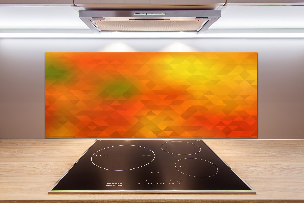 Glasrückwand für die küche Abstrakte Dreiecke