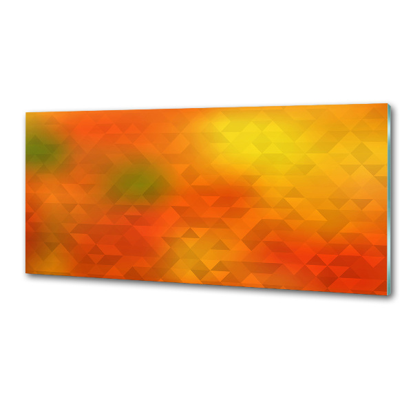 Glasrückwand für die küche Abstrakte Dreiecke