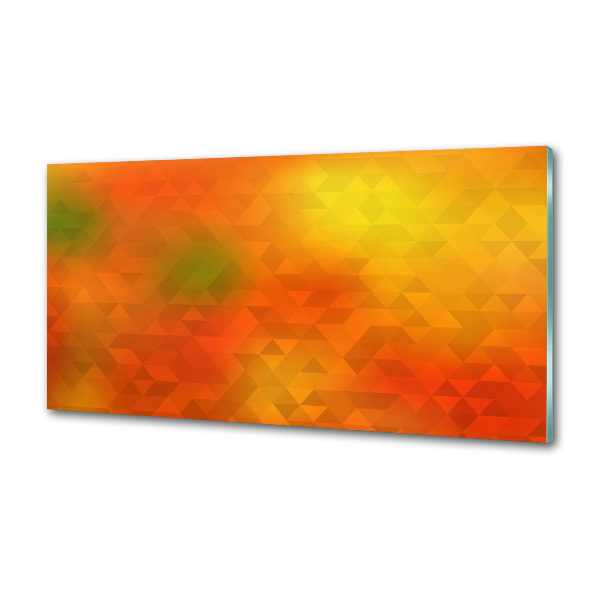 Glasrückwand für die küche Abstrakte Dreiecke