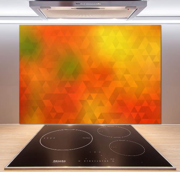 Glasrückwand für die küche Abstrakte Dreiecke