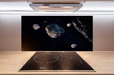 Glasrückwand für die küche Meteore