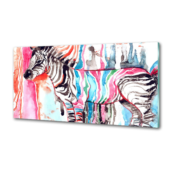 Küchen wandpaneel Buntes Zebra