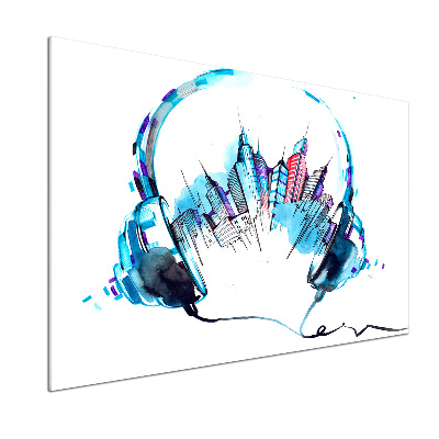 Platte für Küchenrückwand Geräusche der Stadt