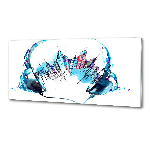 Platte für Küchenrückwand Geräusche der Stadt