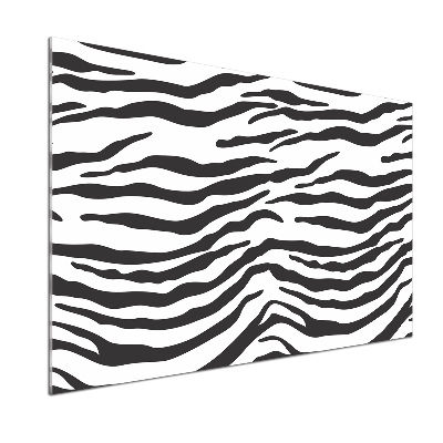 Glasrückwand für die küche Zebra-Hintergrund