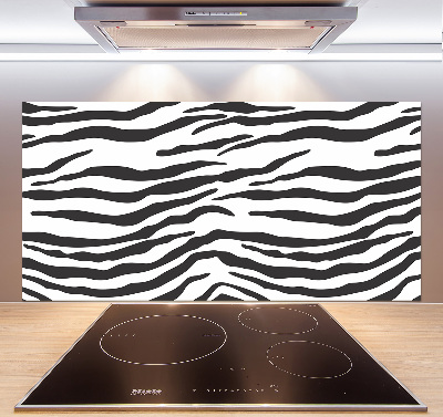 Glasrückwand für die küche Zebra-Hintergrund