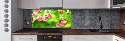 Platte für Küchenrückwand Himbeeren im Garten