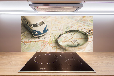 Glasrückwand für die küche Symbolik des Reisens