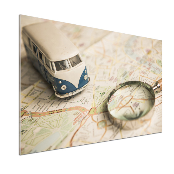 Glasrückwand für die küche Symbolik des Reisens