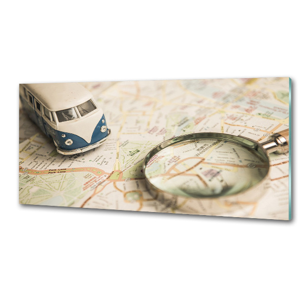 Glasrückwand für die küche Symbolik des Reisens