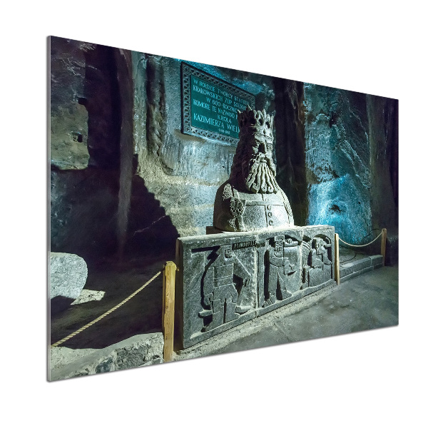 Glasrückwand für die küche Salzbergwerk