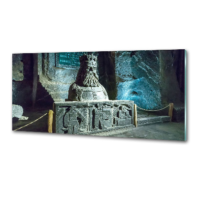 Glasrückwand für die küche Salzbergwerk