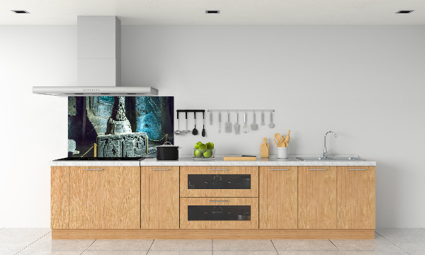 Glasrückwand für die küche Salzbergwerk