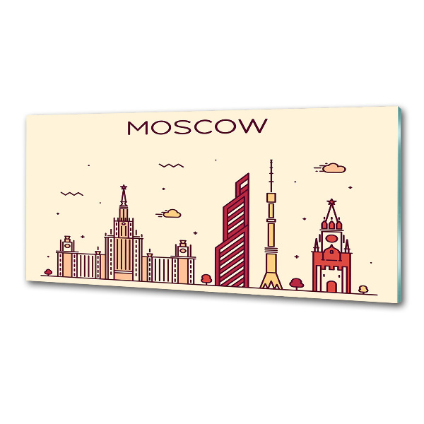 Platte für Küchenrückwand Moskauer Gebäude