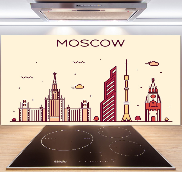 Platte für Küchenrückwand Moskauer Gebäude