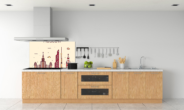 Platte für Küchenrückwand Moskauer Gebäude