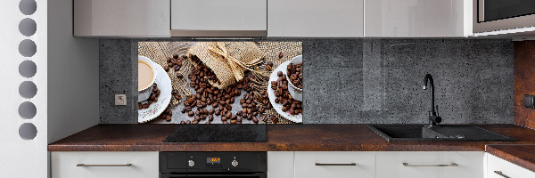 Platte für Küchenrückwand Kaffee mit Milch