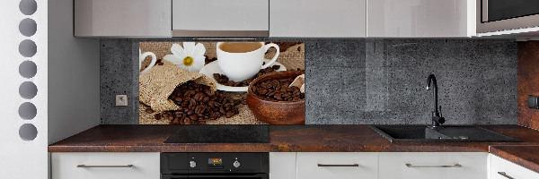 Küchen wandpaneel Kaffee mit Milch