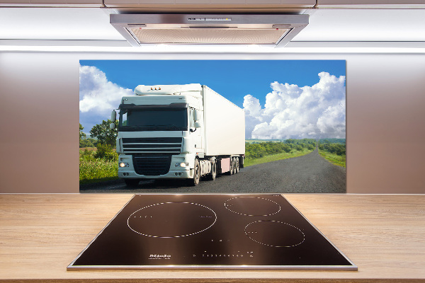 Küchen wandpaneel Weißer LKW