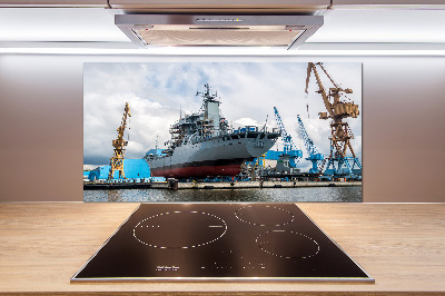 Glasrückwand für die küche Werft