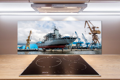 Glasrückwand für die küche Werft