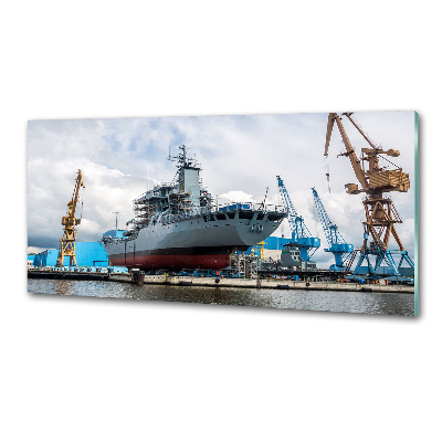 Glasrückwand für die küche Werft