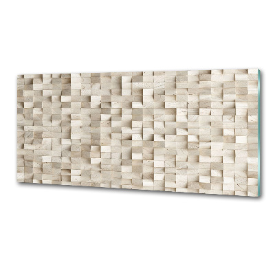 Küchen wandpaneel Holzwürfel