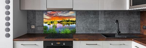 Küchen wandpaneel Fluss im Wald