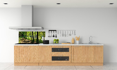 Glasrückwand für die küche Pfad in der Wiese