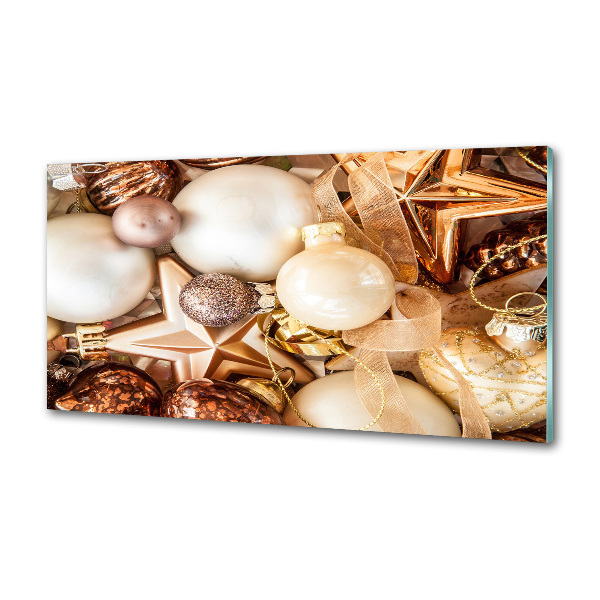 Küchen wandpaneel Weihnachtskugeln