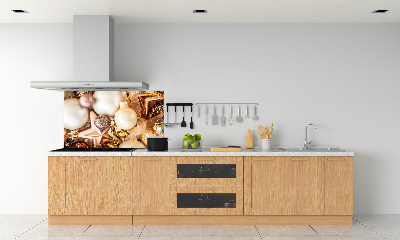 Küchen wandpaneel Weihnachtskugeln