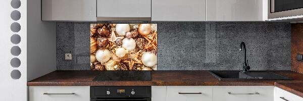 Küchen wandpaneel Weihnachtskugeln