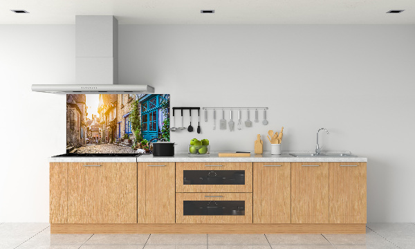 Platte für Küchenrückwand Eine charmante Straße