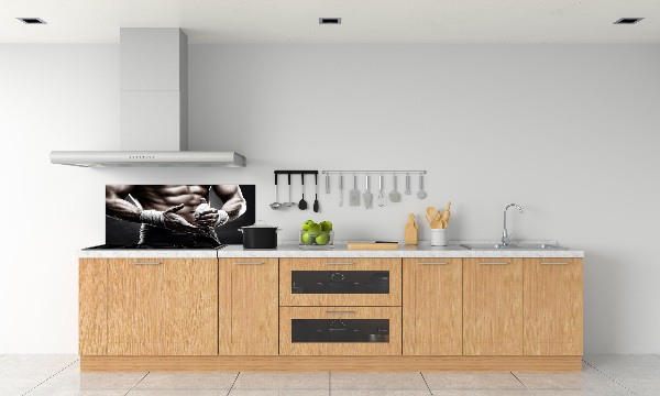 Glasrückwand für die küche Muskelaufbau