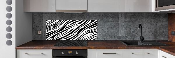 Küchen wandpaneel Zebra-Hintergrund