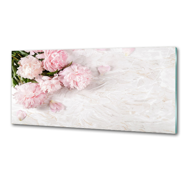 Küchen wandpaneel Pfingstrosen