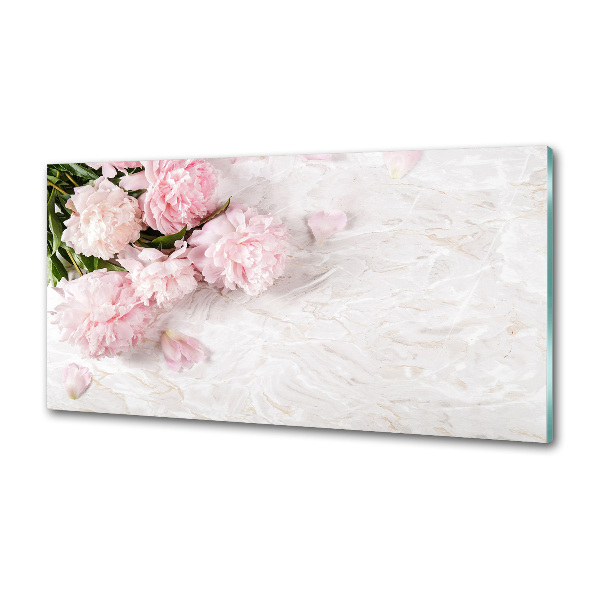 Küchen wandpaneel Pfingstrosen