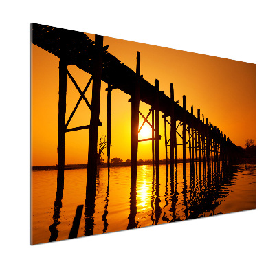 Platte für Küchenrückwand Sunset Bridge