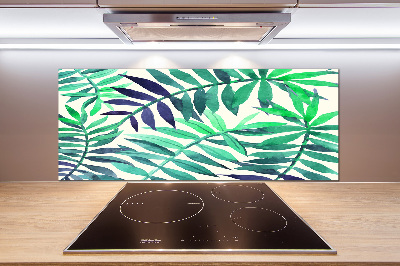 Platte für Küchenrückwand Tropische Blätter