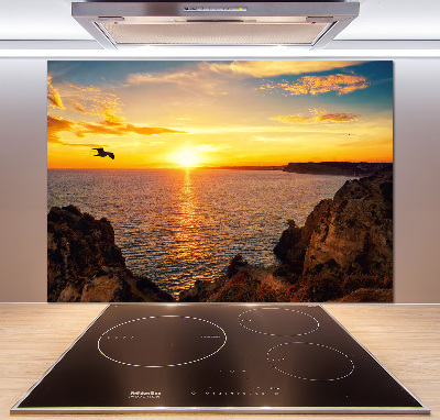Platte für Küchenrückwand Sonnenuntergang am Meer