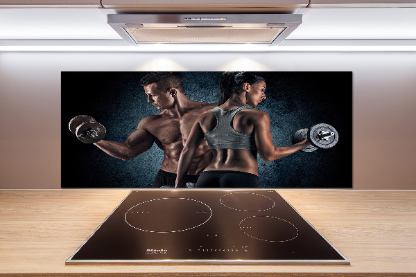 Küchen wandpaneel Muskelaufbau