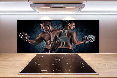 Küchen wandpaneel Muskelaufbau