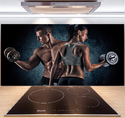 Küchen wandpaneel Muskelaufbau